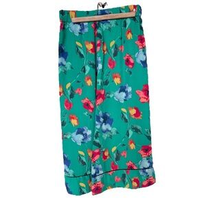 Lane Bryant Women's Plus Size 22/ 24 Floral Wide-Leg Pants Multicolor Casual